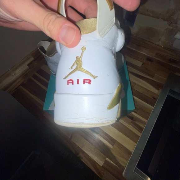 2012 NIKE AIR JORDAN RETRO GOLDEN MOMENT PACK GMP WHITE GOLD 6 VI 384664 135 OG - Picture 6 of 8